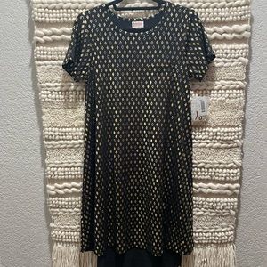 LuLaRoe Gold Foil Carly NWT